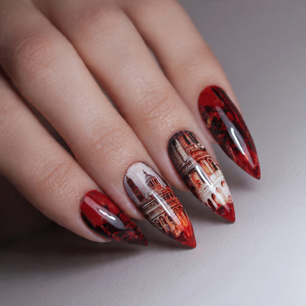 create exactly this type of the nails 35