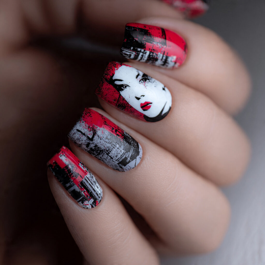 create exactly this type of the nails 4