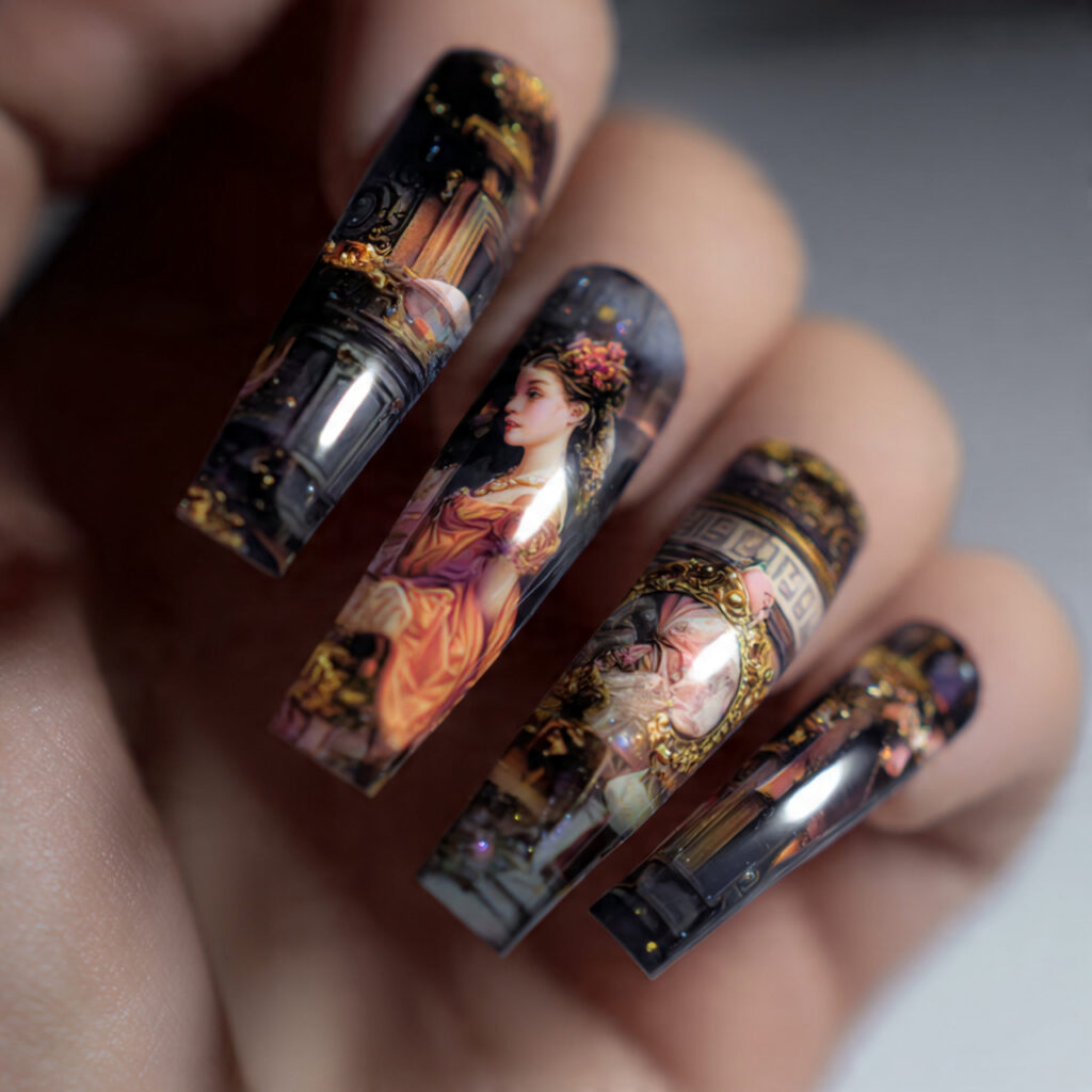 create exactly this type of the nails 45