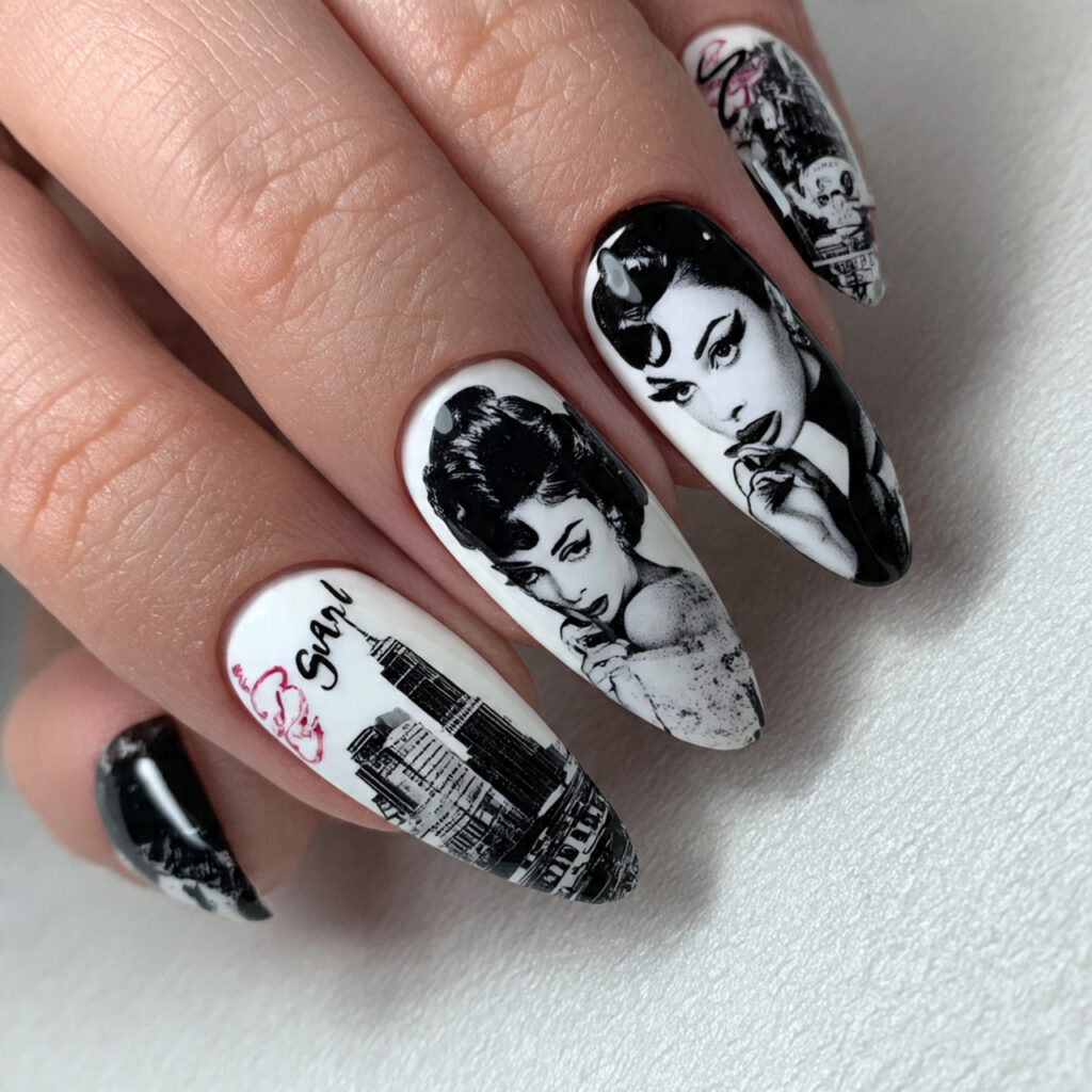 create exactly this type of the nails 58