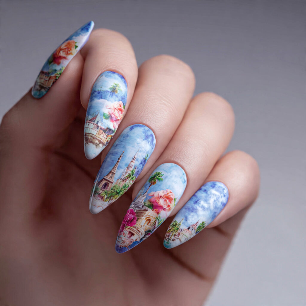 create exactly this type of the nails 8