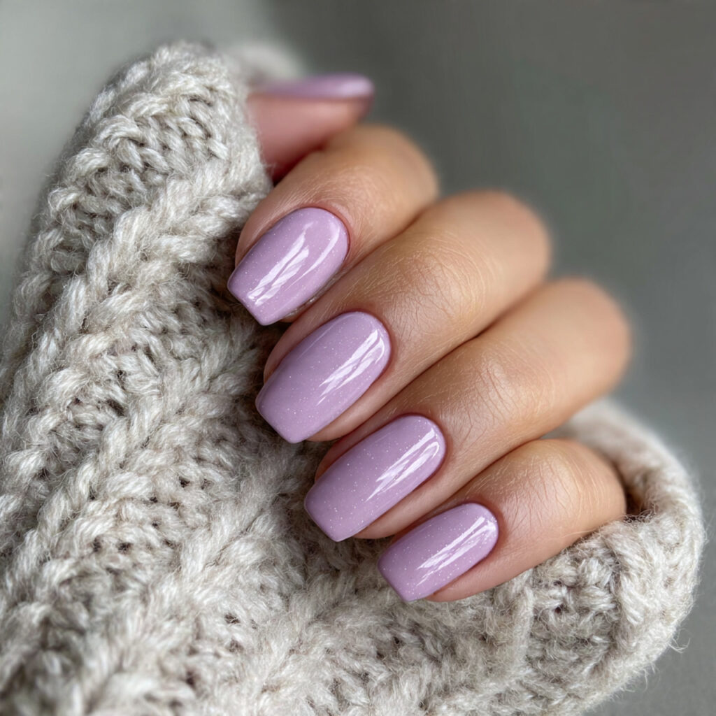 dusty lavender cozy february nails add softness