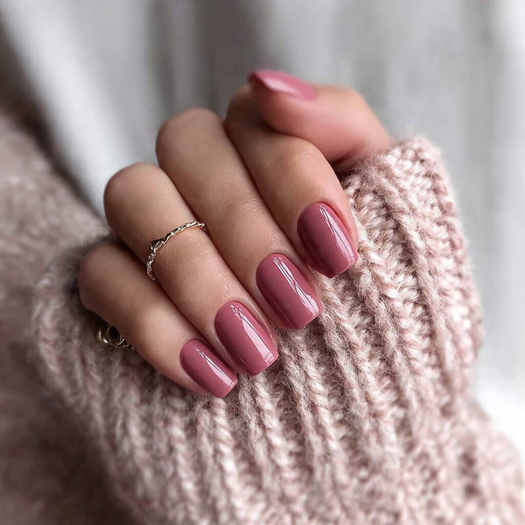 27 Cozy January Nails Perfect for Short & Classy Designs 14 dusty rose shades feel muted and romantic 1