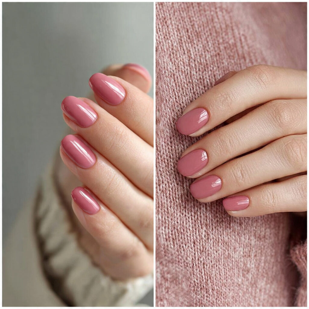 dusty rose shades feel muted and romantic