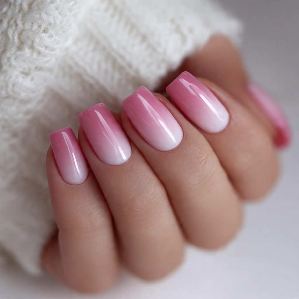 elegant ombre nails create a soft and