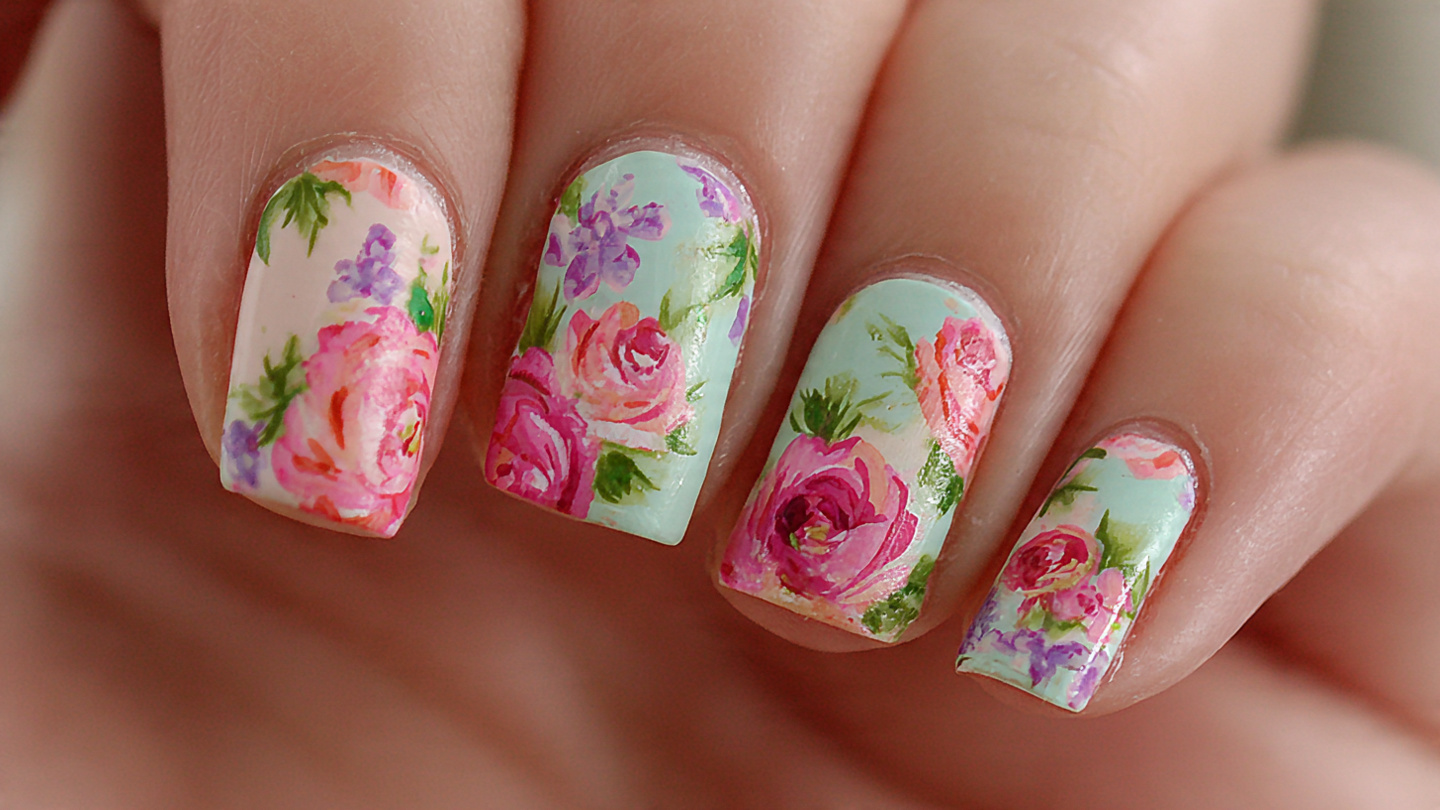Floral Nail Designs