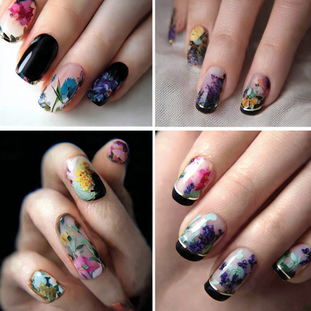 floral negative space designs create modern artistic