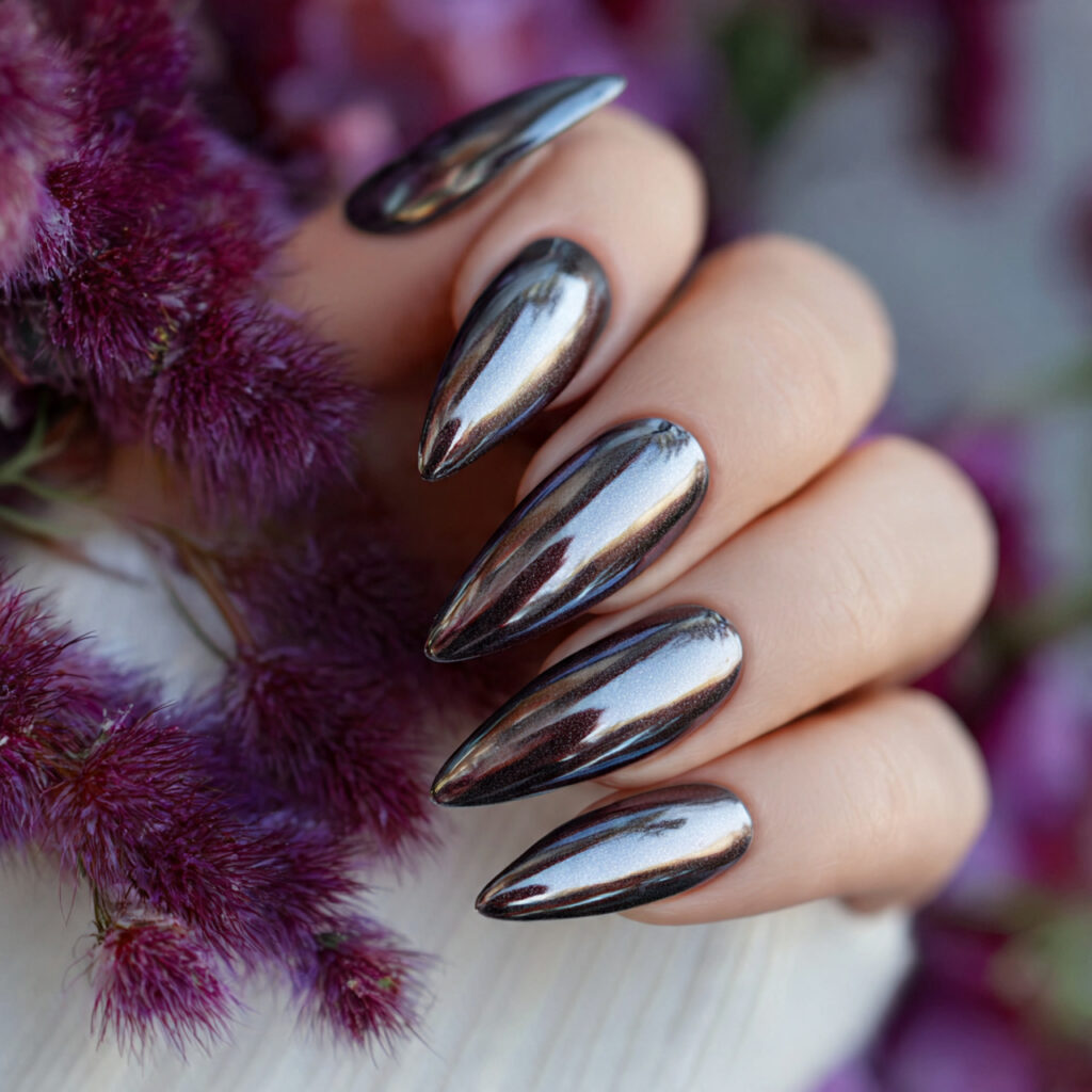 glazed shine finish nails