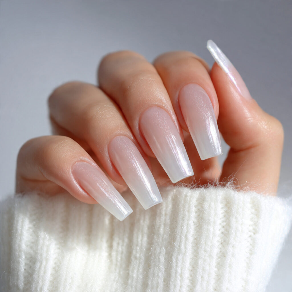 glossy clear finish nails