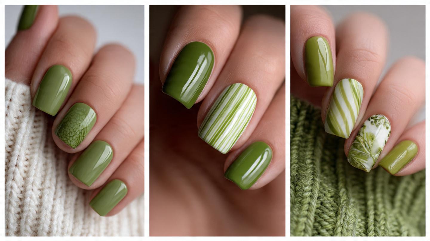 23 Green Nail Ideas That Feel Fresh, Modern, and Aesthetic 7 Green Nail Ideas