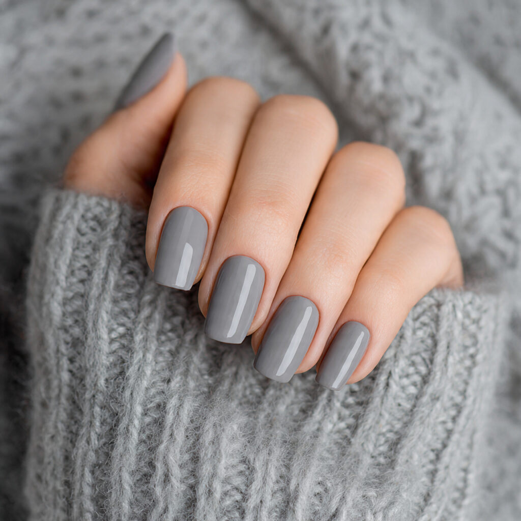 grey january nails fit perfectly into the