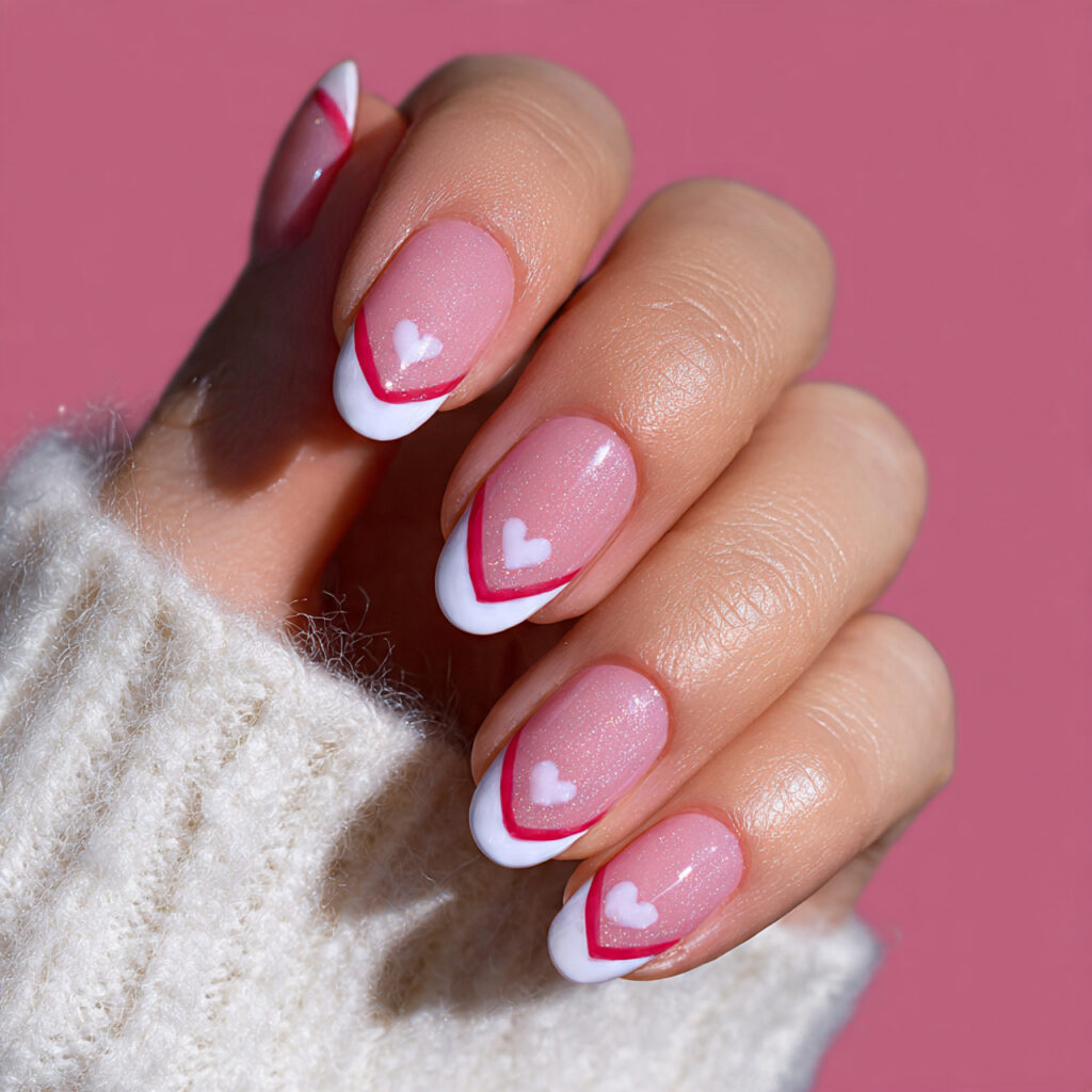 26 February Nail Trends Everyone Is Loving Right Now 4 heart french tips are the playful trending