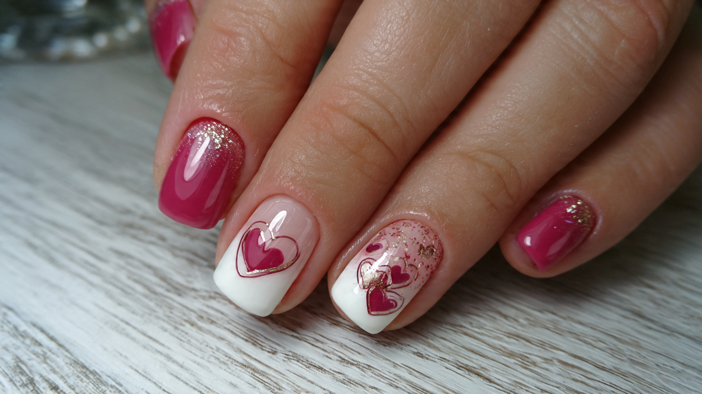 27 Heart Nail Designs for Romantic & Classy Nails 1 Heart Nail Designs