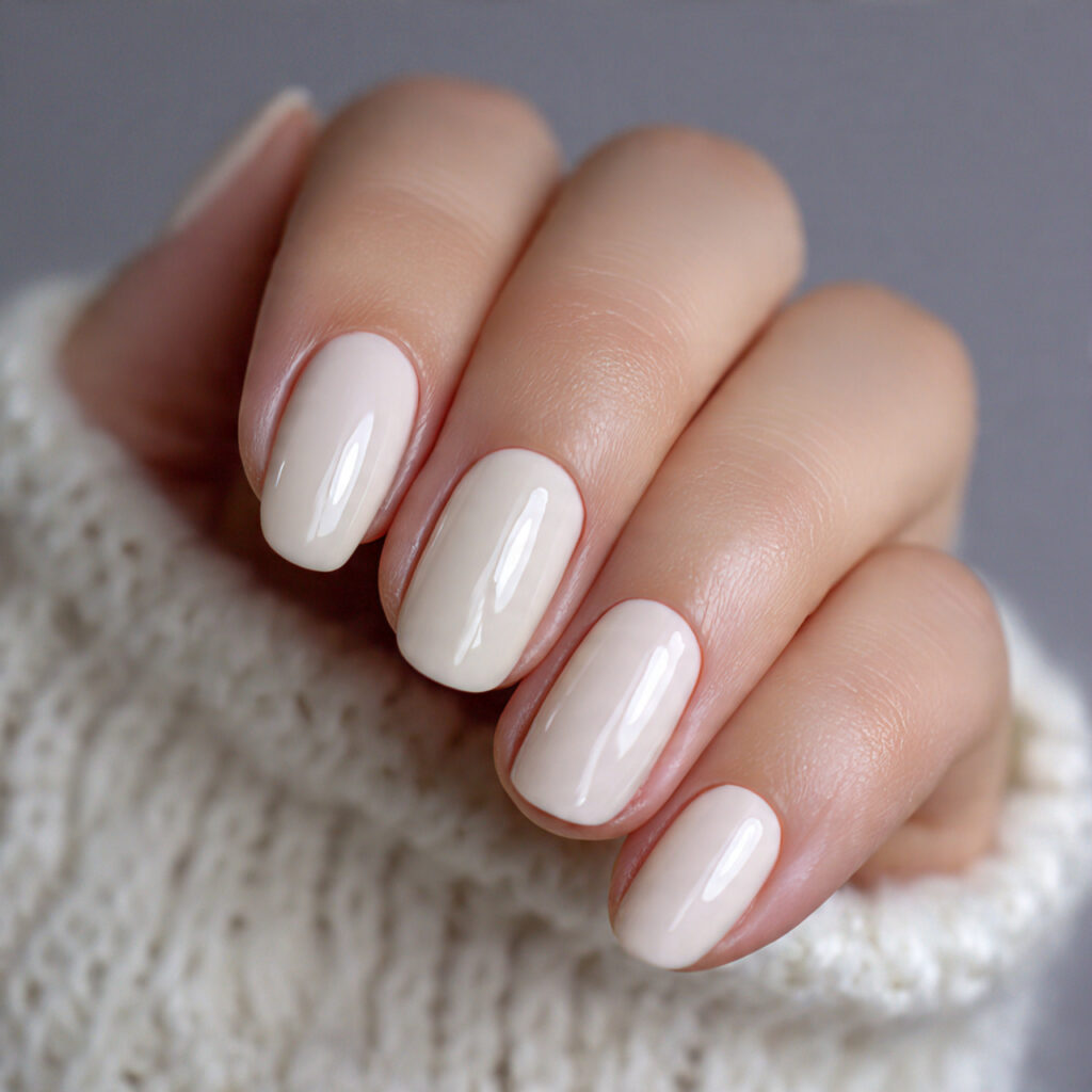 ivory nails are a refined virgo nail