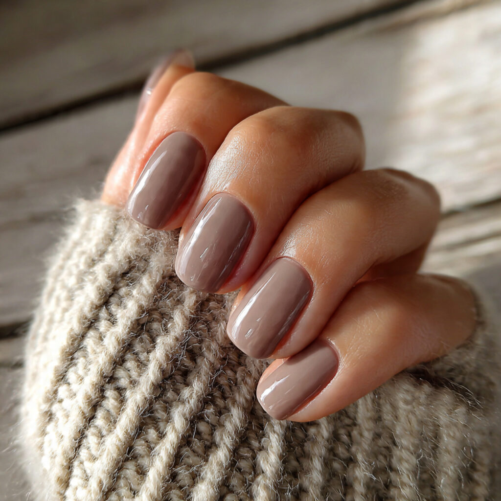 27 Cozy January Nails Perfect for Short & Classy Designs 13 light brown nails with a natural look