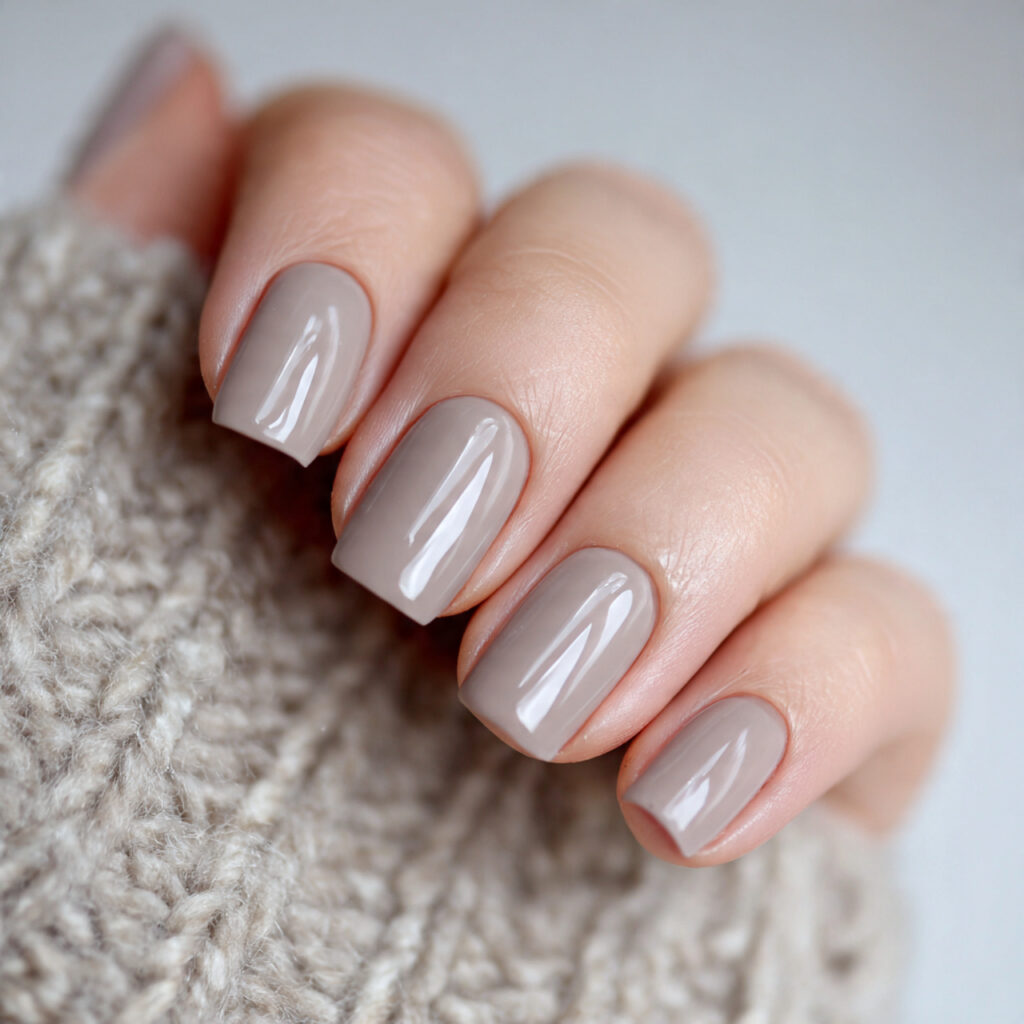 light taupe nails