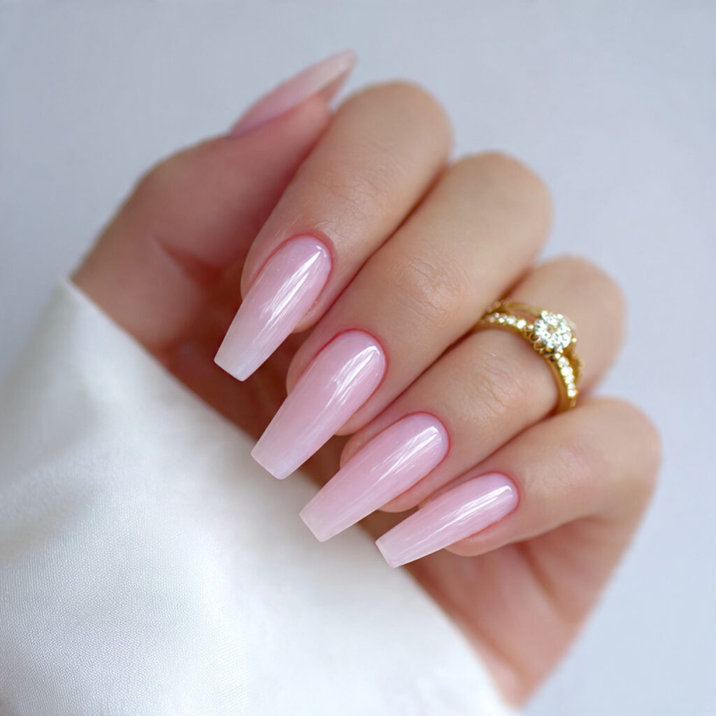 25 Leo Nail Ideas That Are Bold, Glam, and Confident 4 long glam nails with a high shine finish