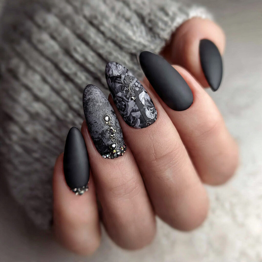 matte nails for a quiet elegant style