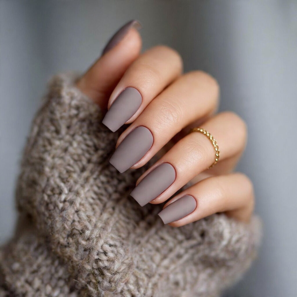 matte neutral nails are becoming increasingly popular