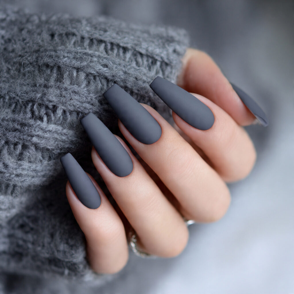 matte smooth finish nails
