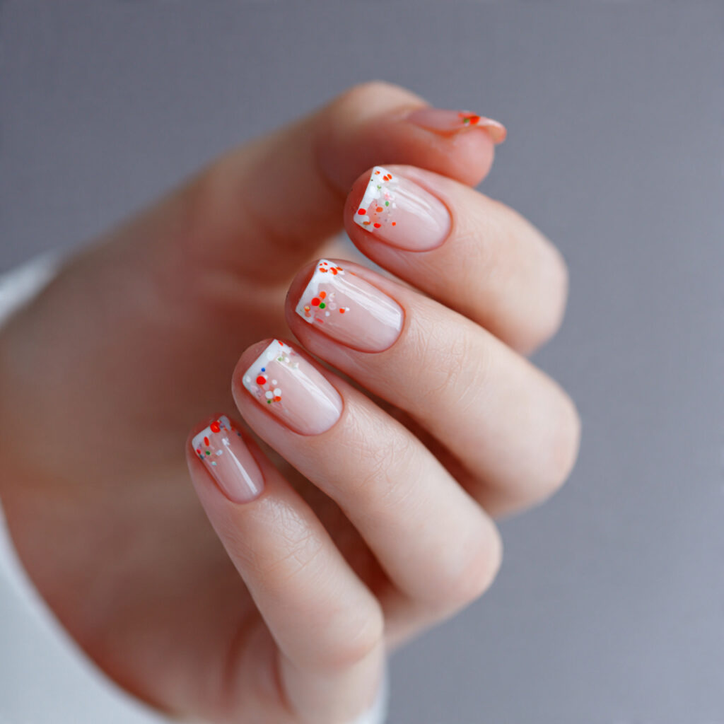 micro detail accent nails are trending in