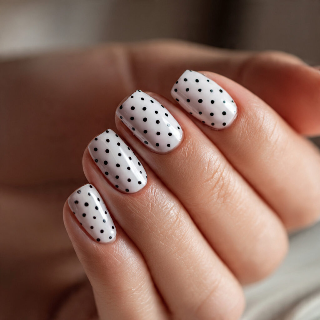 minimal dot detail nails look expensive because