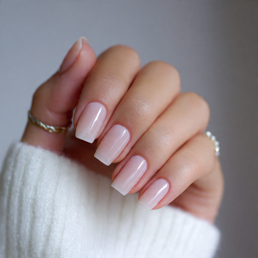 minimal nails with a clean shape feel