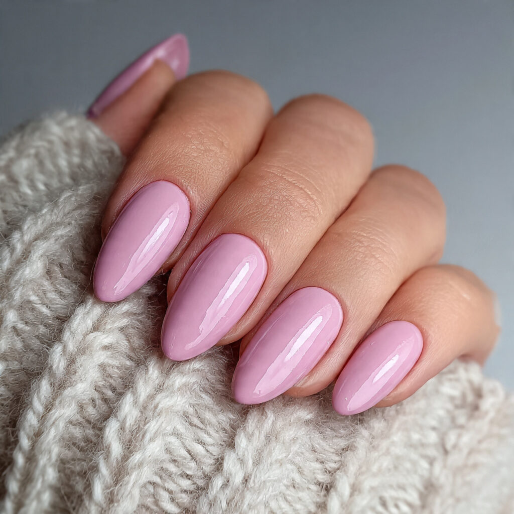 minimal oval nails create a gentle and