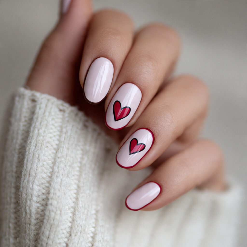 minimalist heart line art creates sophisticated valentine