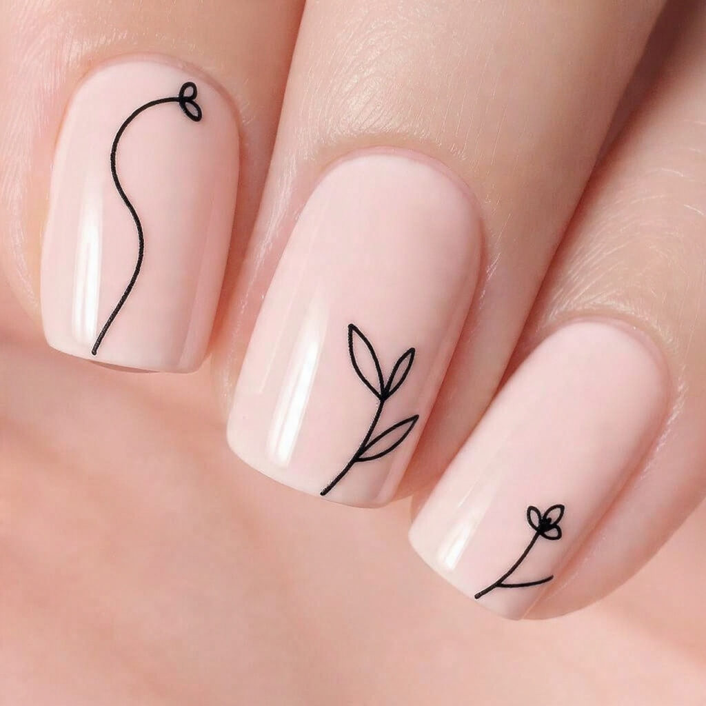 minimalist line art features simple continuous line