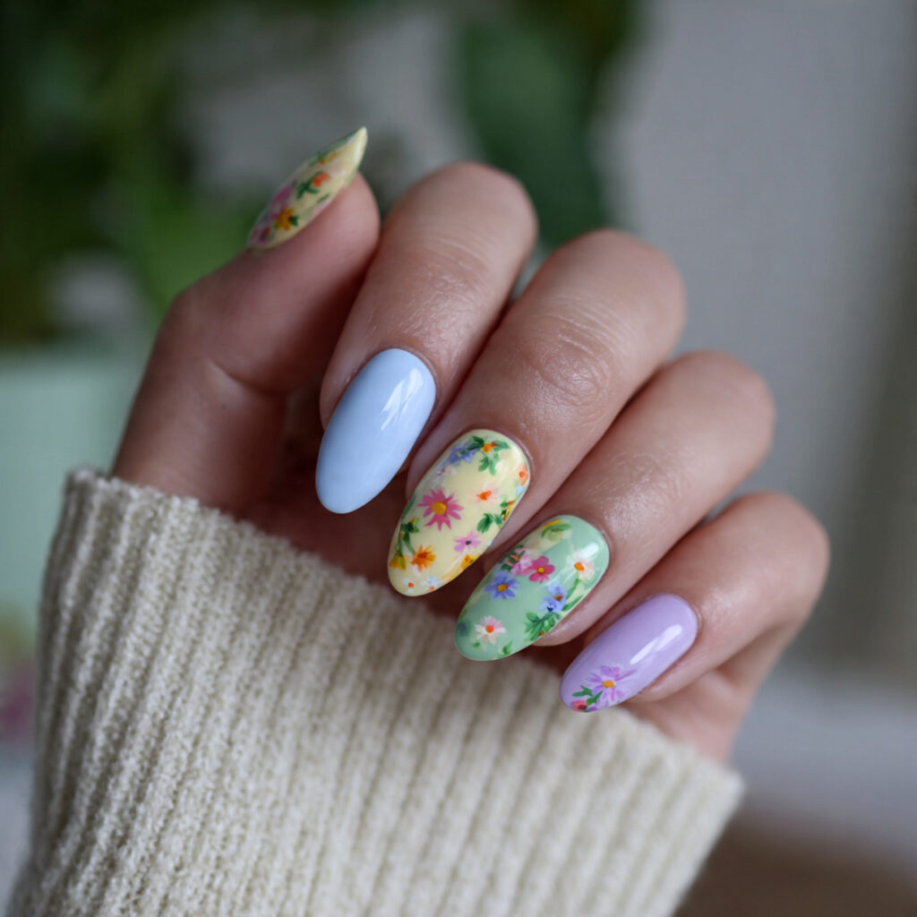 mixed pastel accents add a playful touch