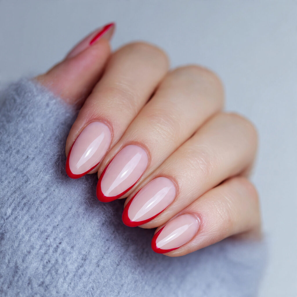 modern valentine nails almond shape short that