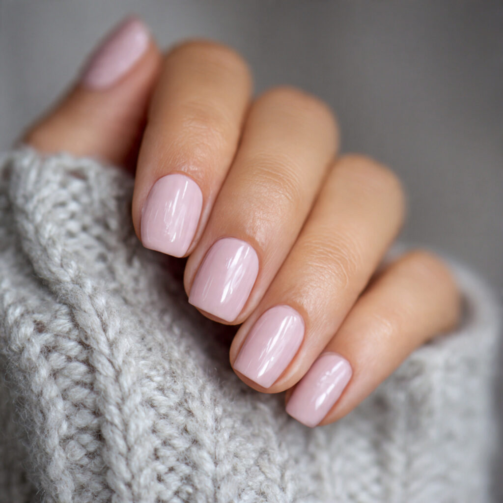 27 Work Friendly January Nails That Look Clean & Elegant 13 muted blush nails support a fresh and