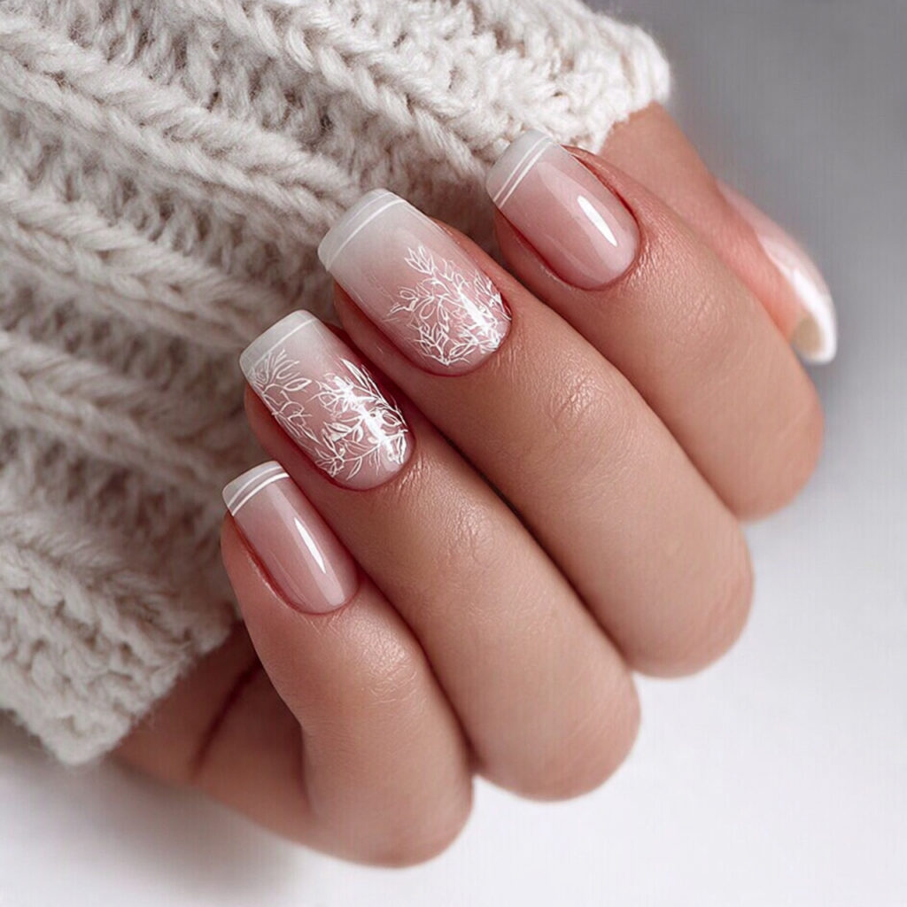 nails with a minimal side line feel