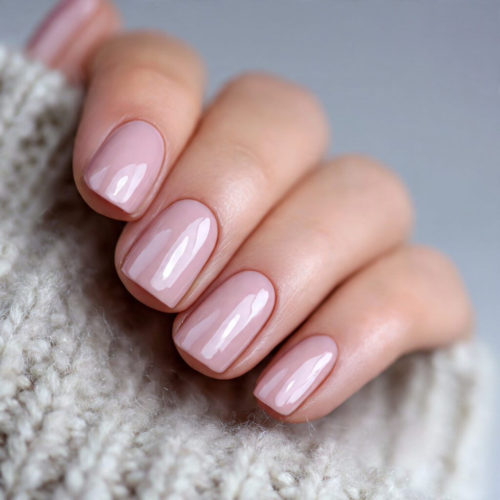 28 Natural Nail Trends 2026 Perfect for Everyday Wear 23 natural nails with clean high shine