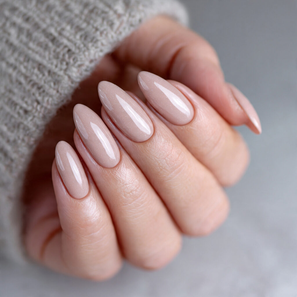 27 Work Friendly January Nails That Look Clean & Elegant 24 neutral almond shaped nails combine elegance and professionalism