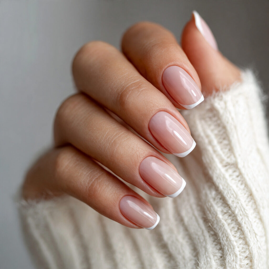 neutral french tip nails are redefining the