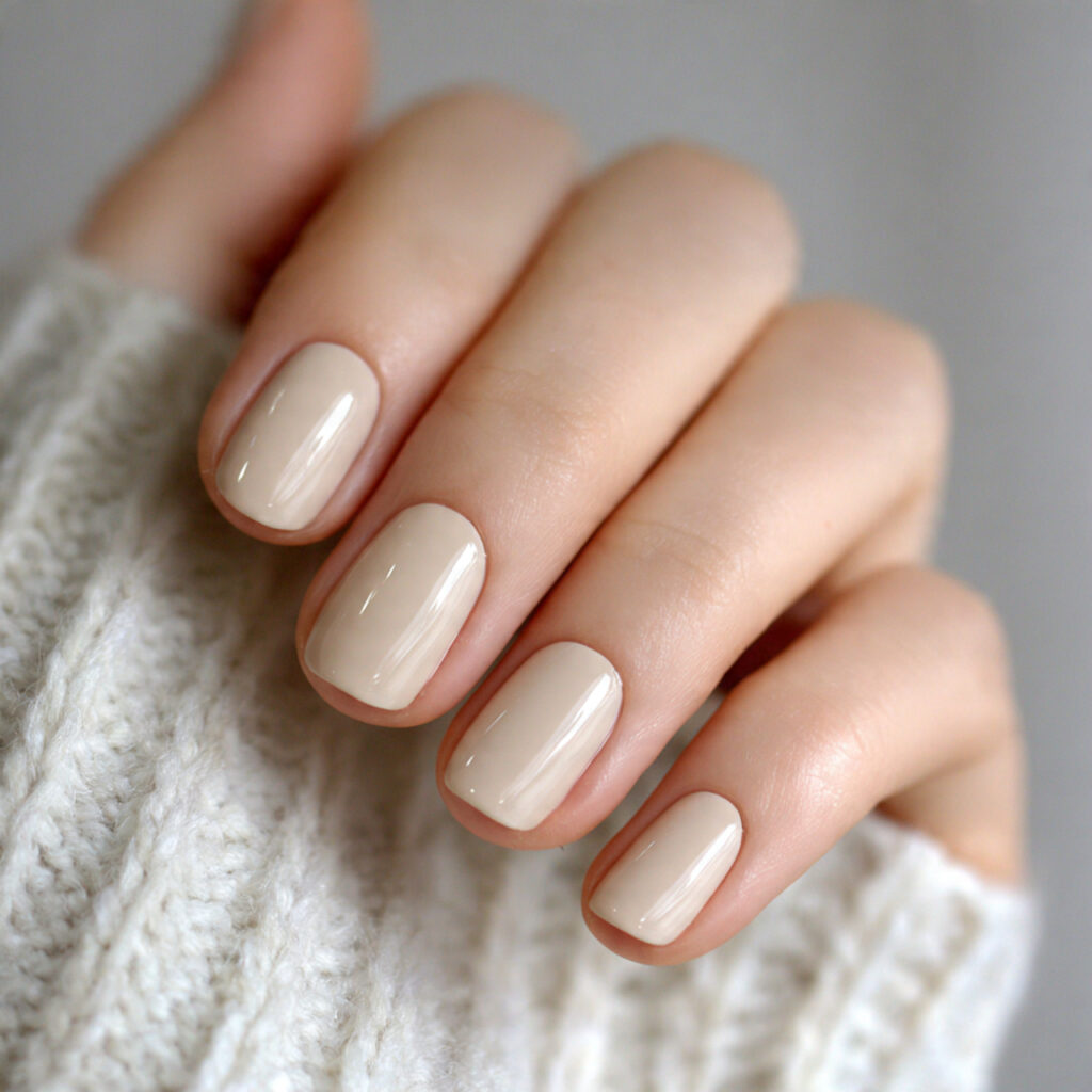 office friendly beige january nails feel professional