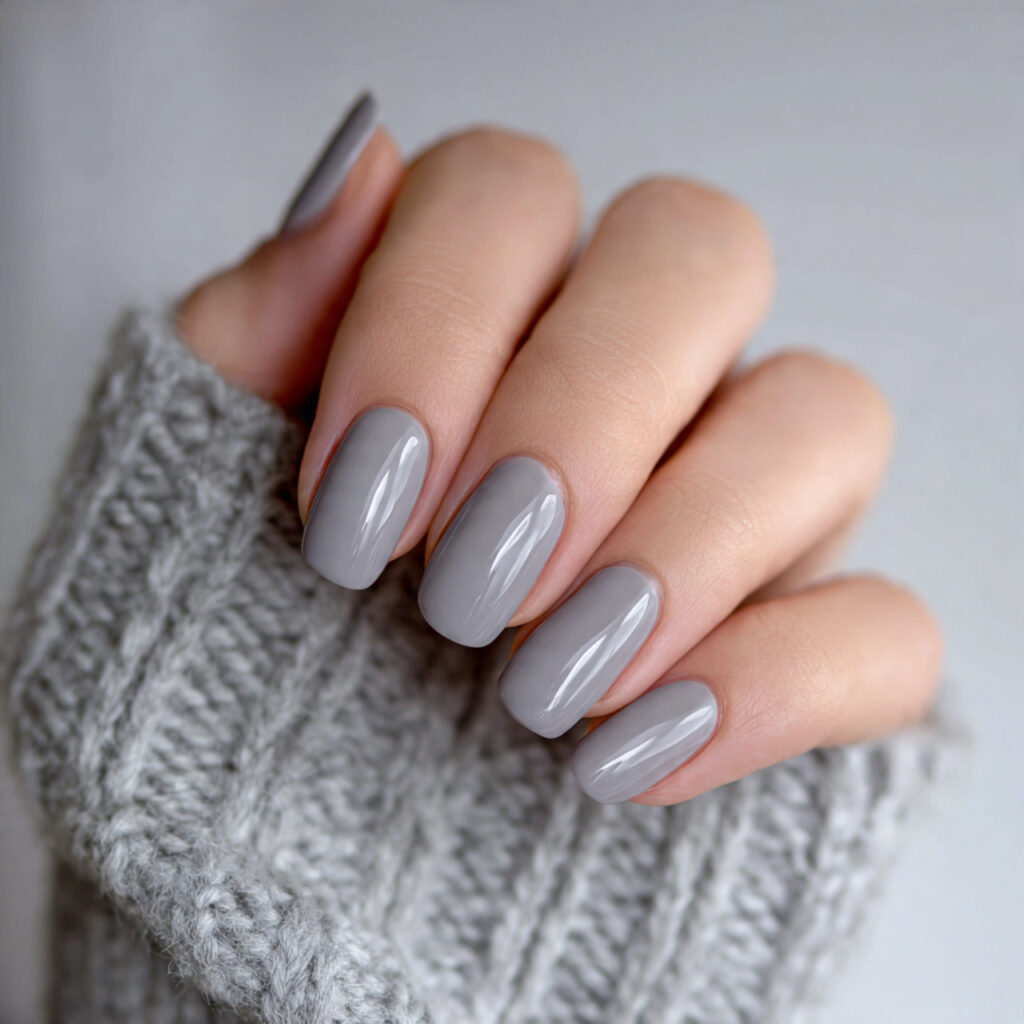 office friendly grey january nails feel professional