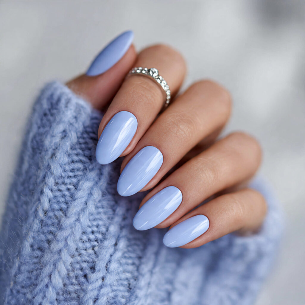28 Pastel Valentine Nails Perfect for Soft Romantic Styles 5 pastel blue nails create a calm and