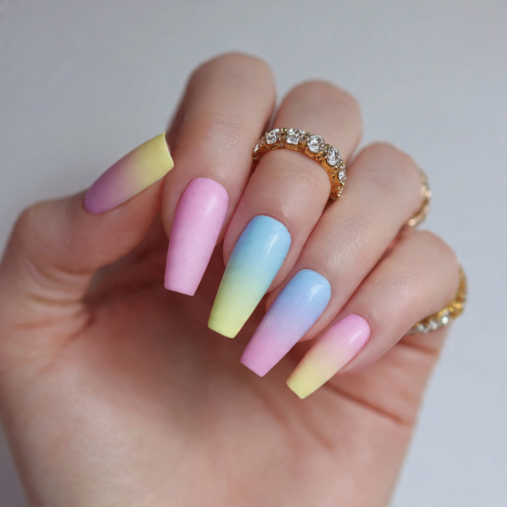 28 Pastel Valentine Nails Perfect for Soft Romantic Styles 21 pastel ombre nails 1