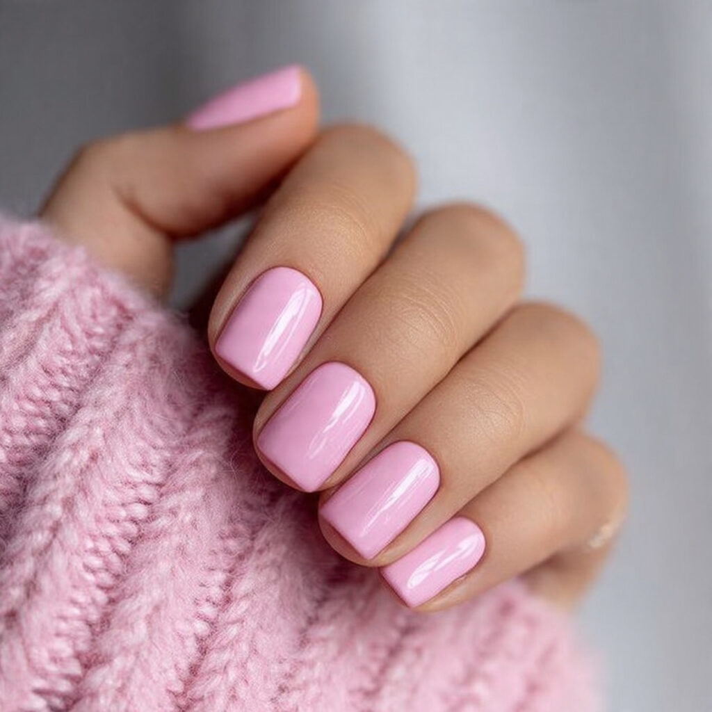 28 Pastel Valentine Nails Perfect for Soft Romantic Styles 2 pastel pink gloss nails create a soft