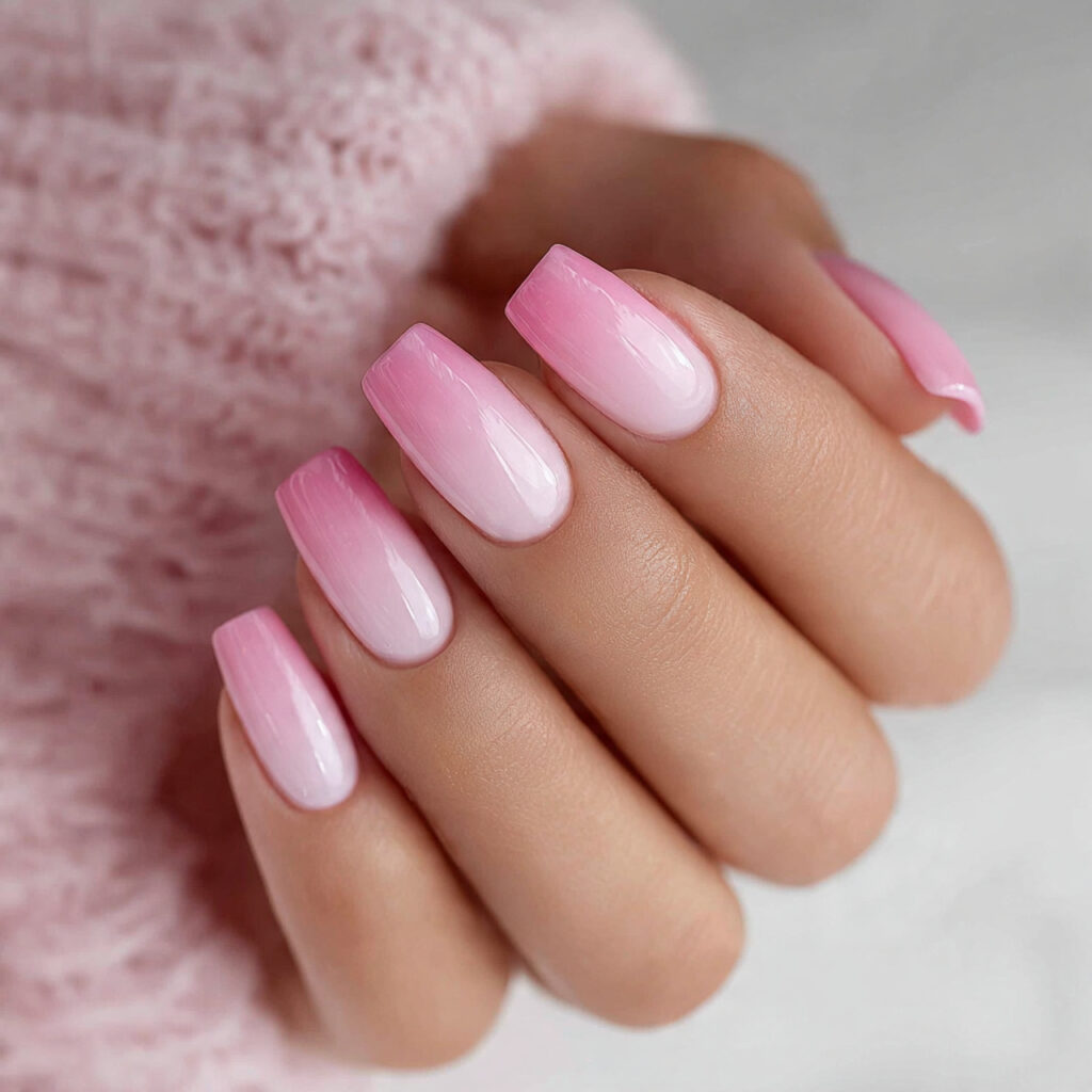 28 Pastel Valentine Nails Perfect for Soft Romantic Styles 9 pastel pink ombre nails create a soft