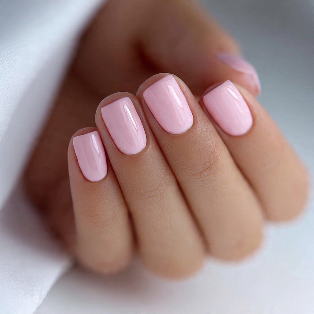 perfectly shaped short nails are trending in