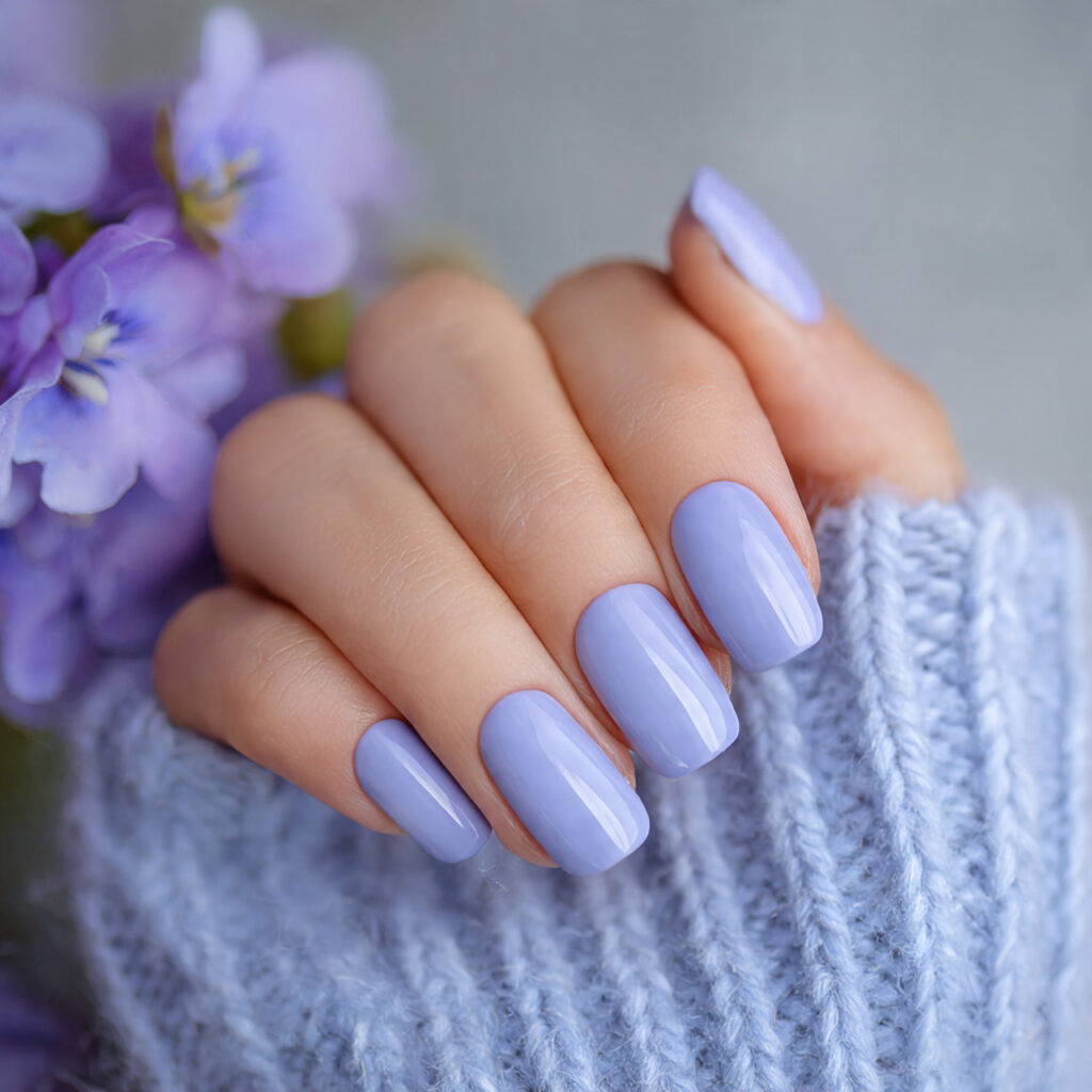 periwinkle blue purple nails deliver soft dreamy color