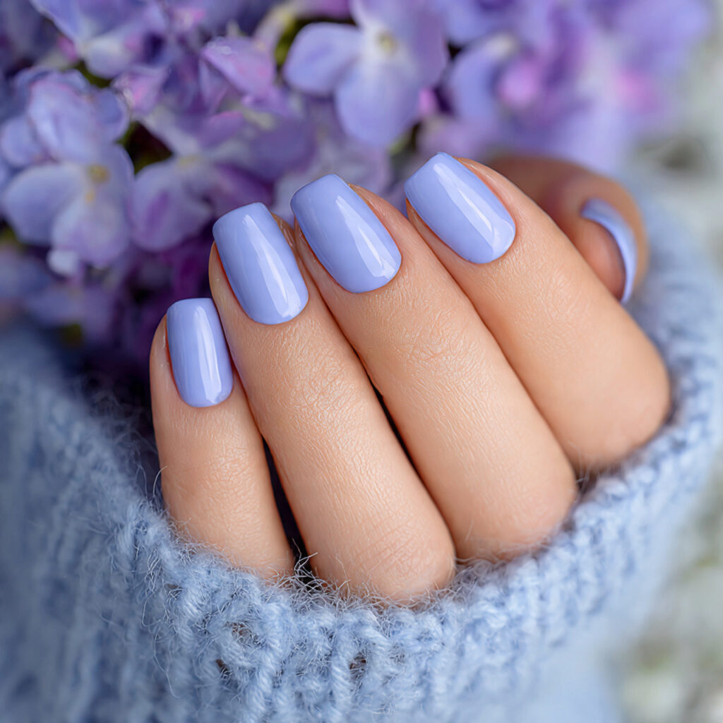 periwinkle nails offer a blue purple pastel that s