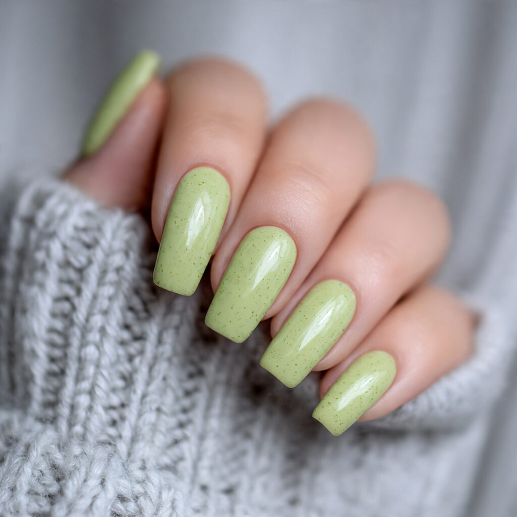 pistachio green nails 1