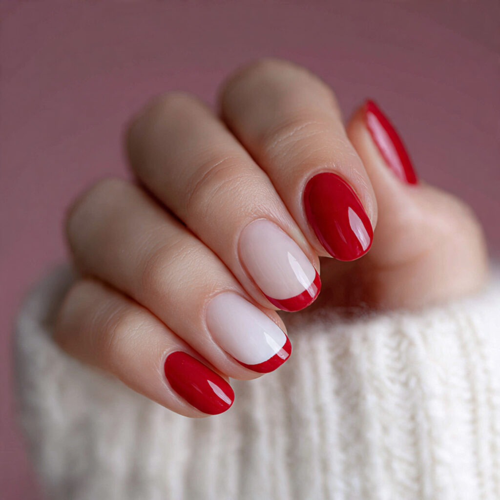 26 Red Valentine Nails Perfect for Short & Classy Designs 5 red french tip valentine nails offer a