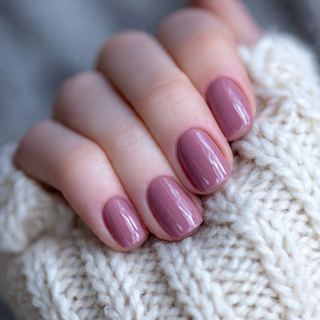 27 Cozy January Nails Perfect for Short & Classy Designs 6 short cozy january nails with clear gloss