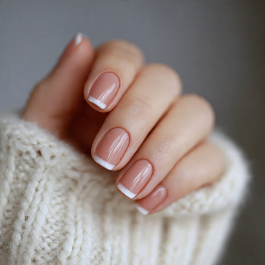 27 Cozy January Nails Perfect for Short & Classy Designs 23 short cozy january nails with minimal white